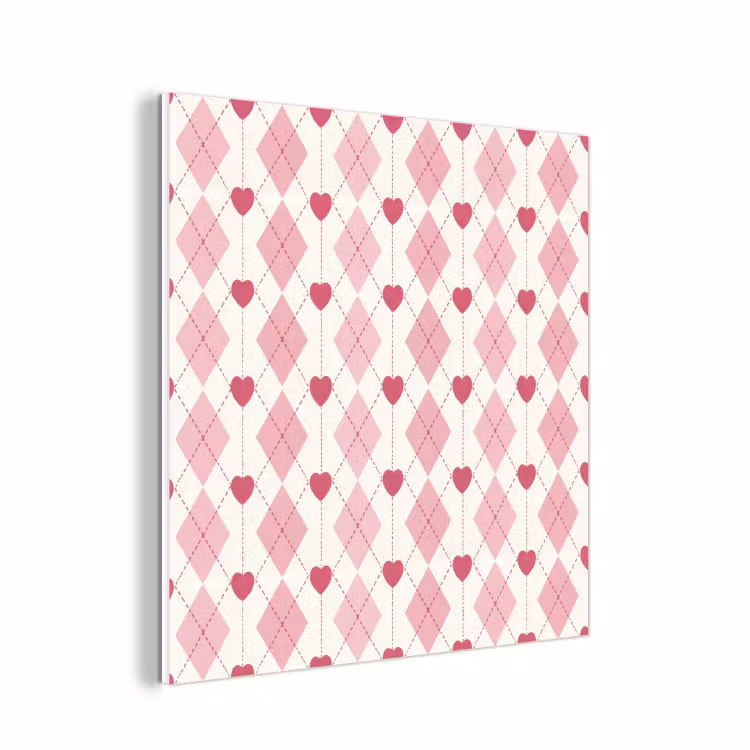 Forex - Ruiten - Klassiek - Roze - Wit — 1