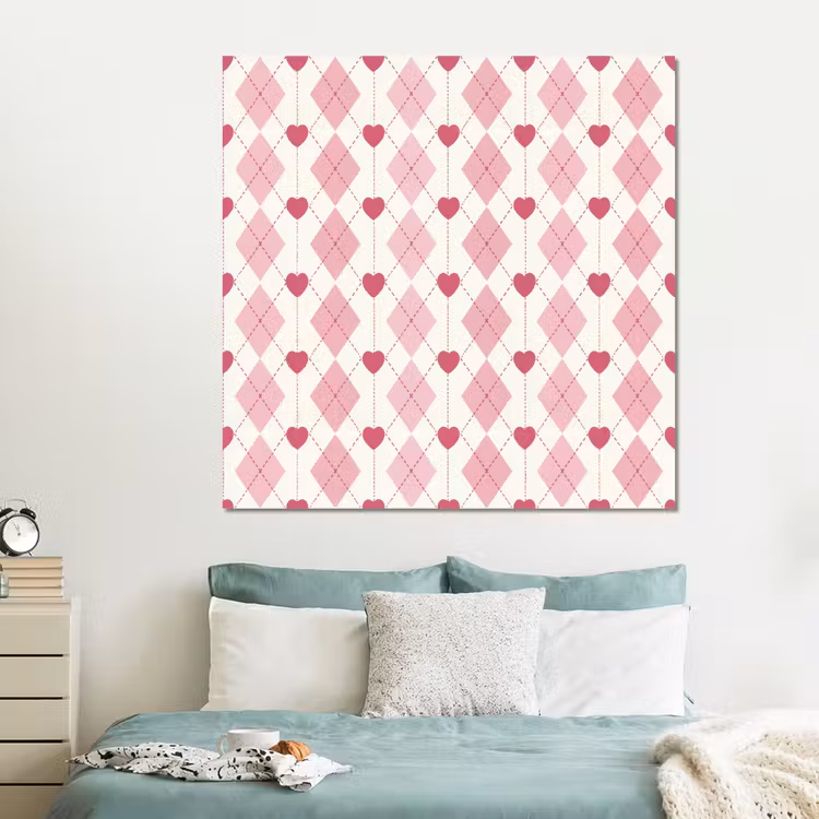 Forex - Ruiten - Klassiek - Roze - Wit — 2