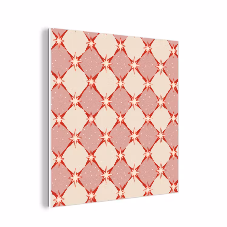 Forex - Ruiten - Sterren - Vintage - Oudroze - Rood — 1