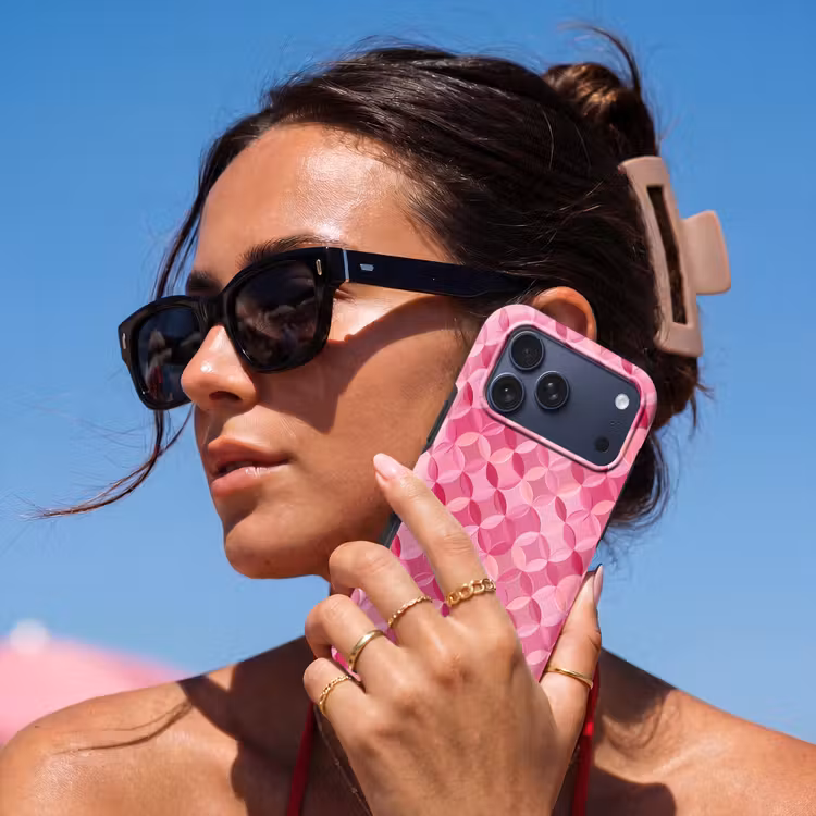 Telefoonhoesje Toughcase - Geometrisch - Mozaïek - Modern - Roze — 6