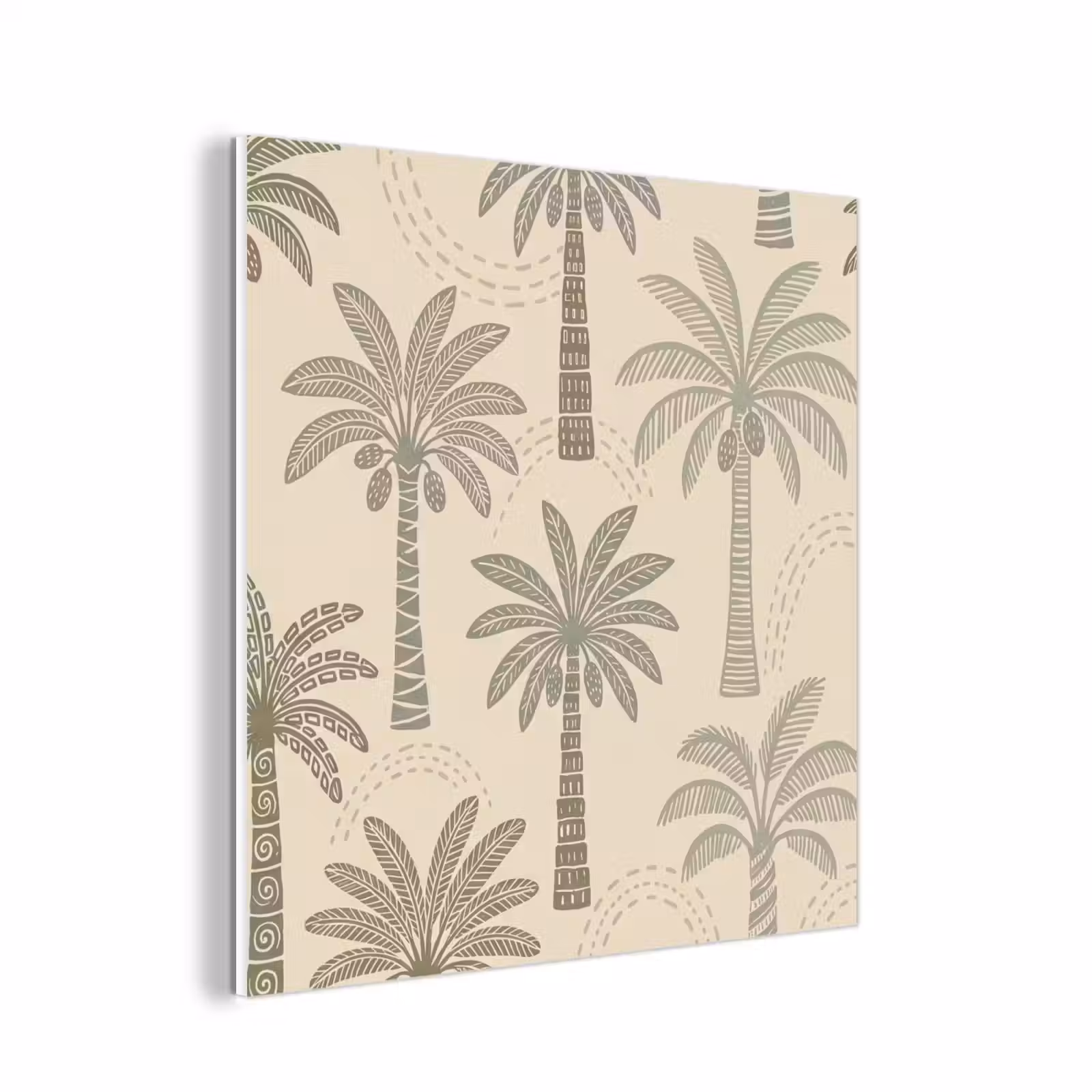 Forex - Palmbomen - Patroon - Tropisch - Beige — 1