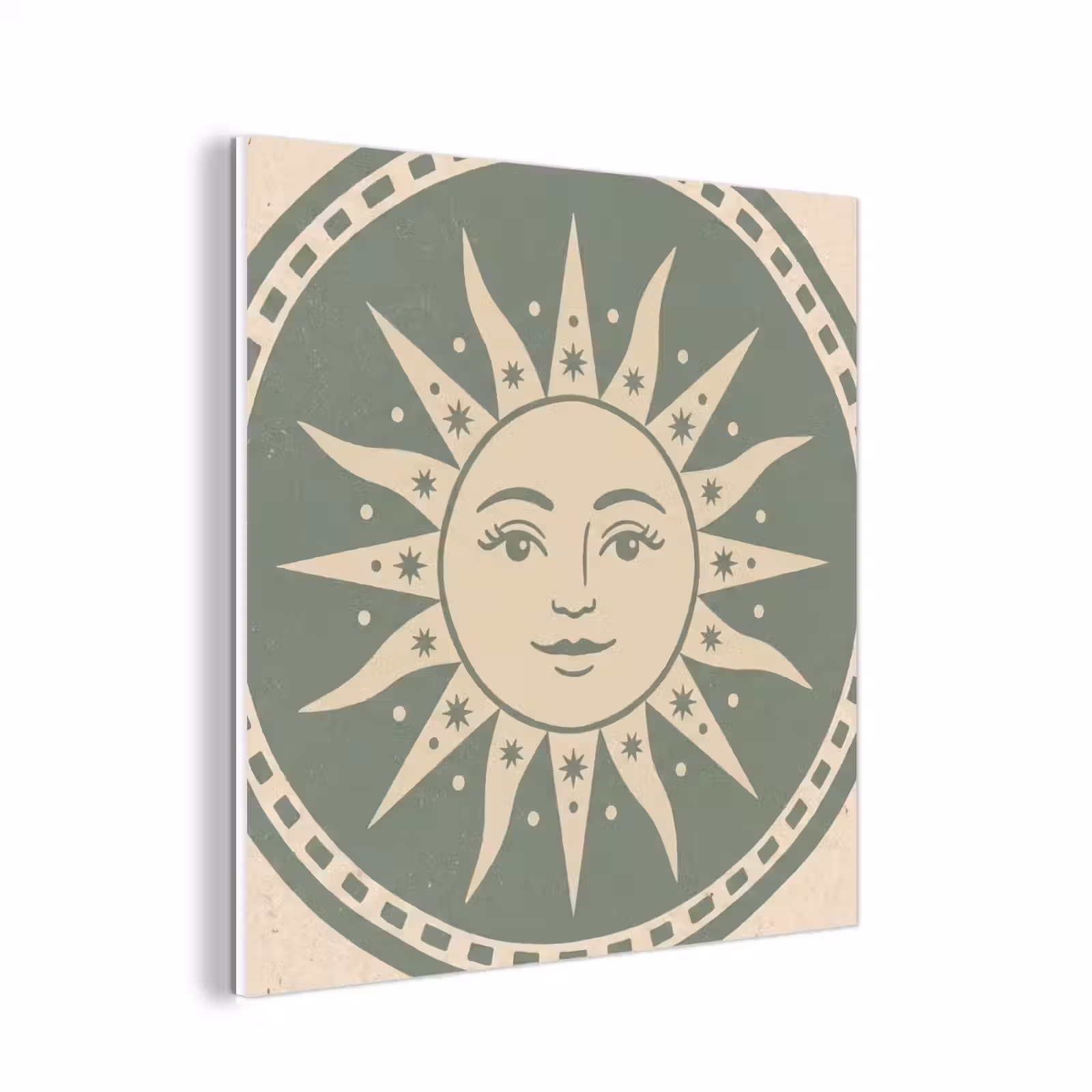 Forex - Zon - Sterren - Astrologie - Vintage - Groen — 1