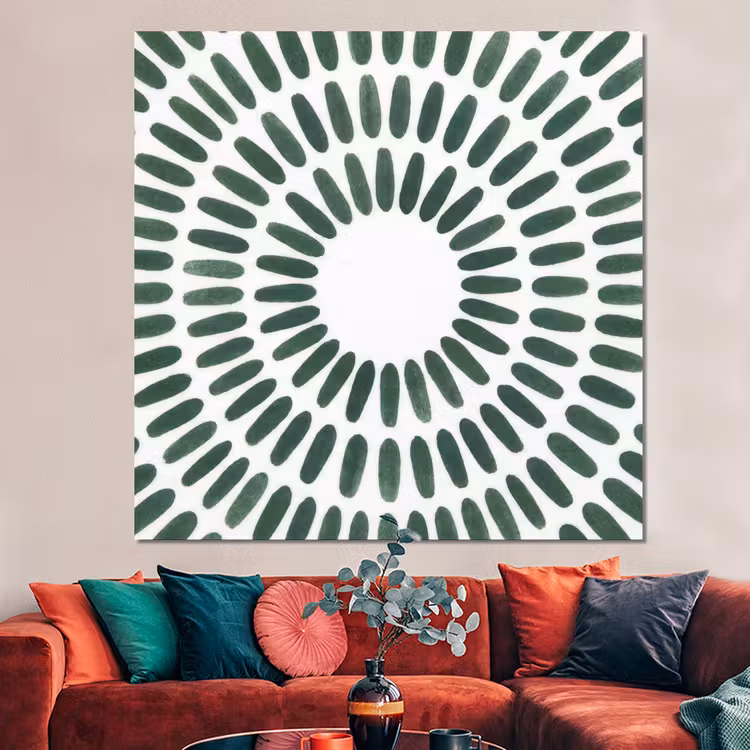 Forex - Abstract - Cirkel - Patroon - Modern - Groen — 3