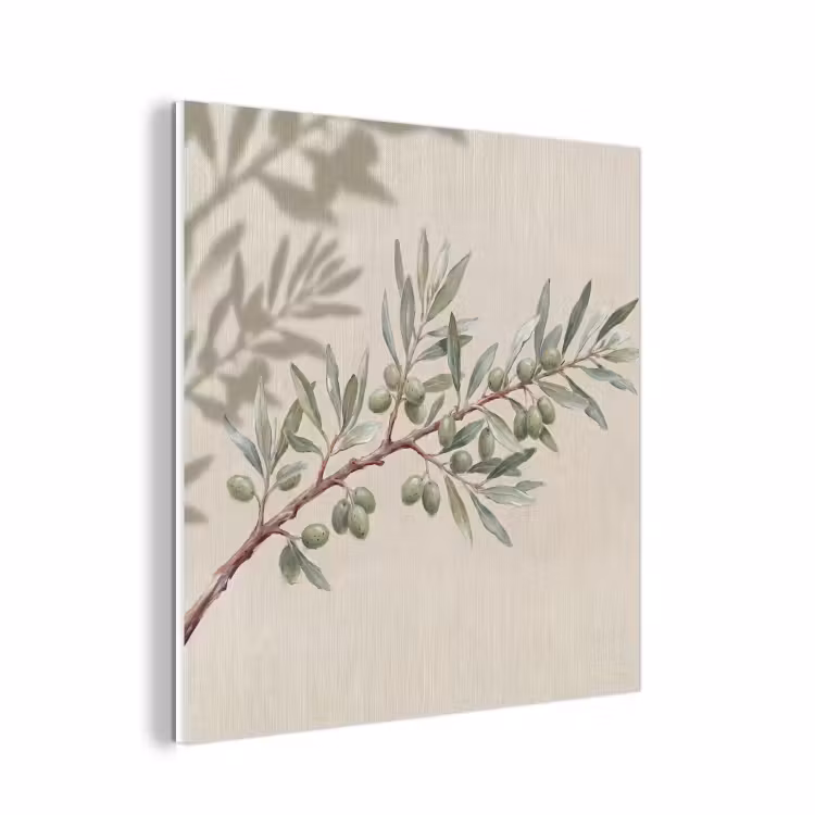 Forex - Olijftak - Bladeren - Natuur - Groen - Beige — 1