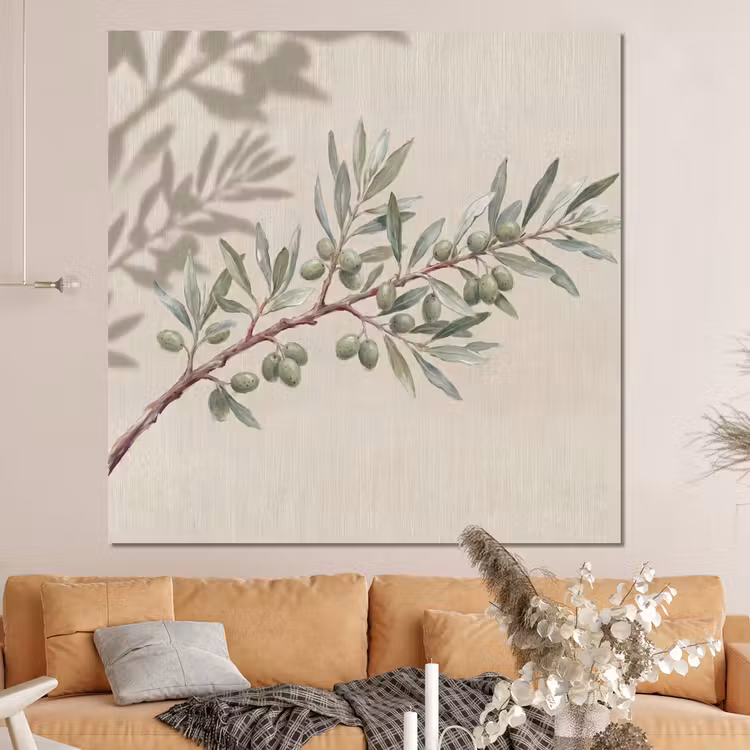 Forex - Olijftak - Bladeren - Natuur - Groen - Beige — 4