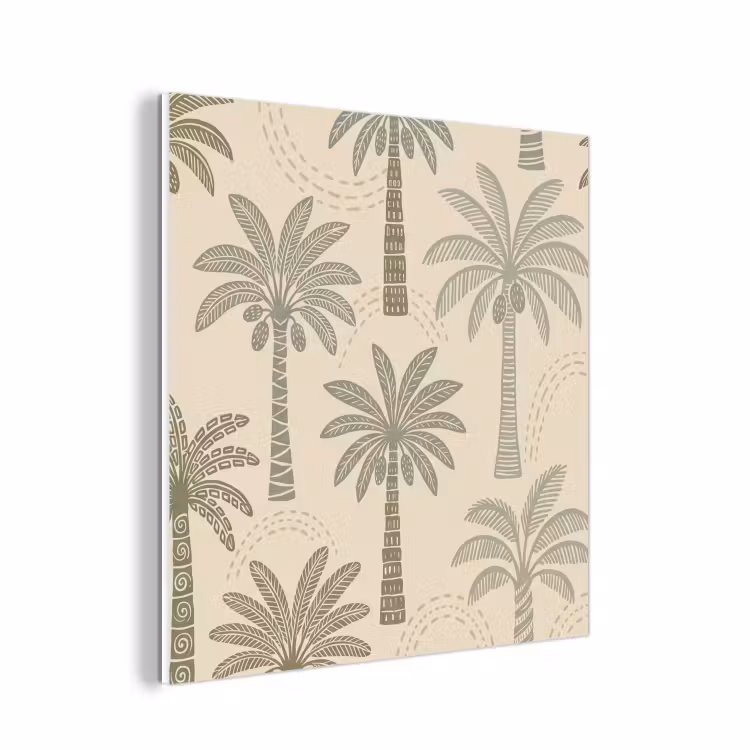 Forex - Palmbomen - Patroon - Tropisch - Beige — 1