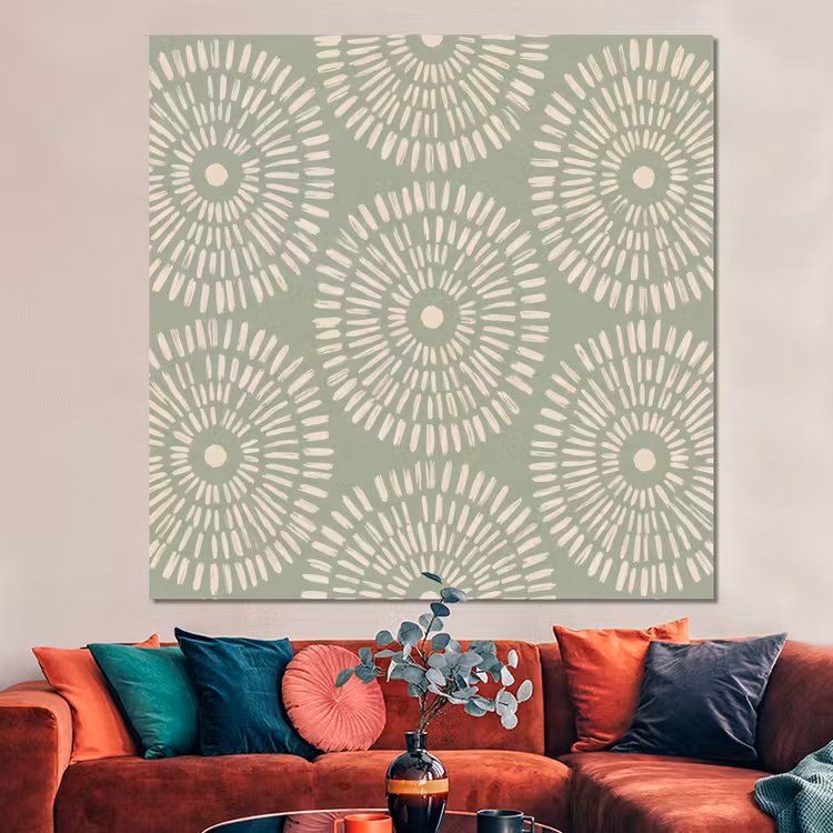 Forex - Patroon - Cirkels - Abstract - Modern - Groen — 3