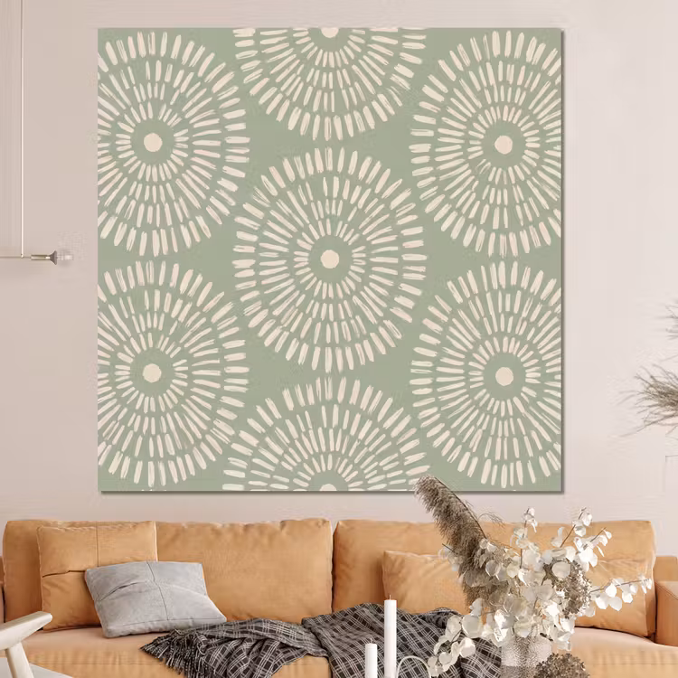 Forex - Patroon - Cirkels - Abstract - Modern - Groen — 4