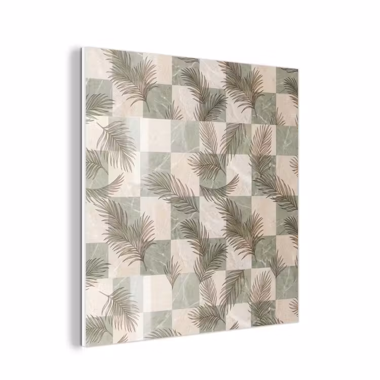 Forex - Planten - Bladeren - Marmer - Modern - Groen — 1