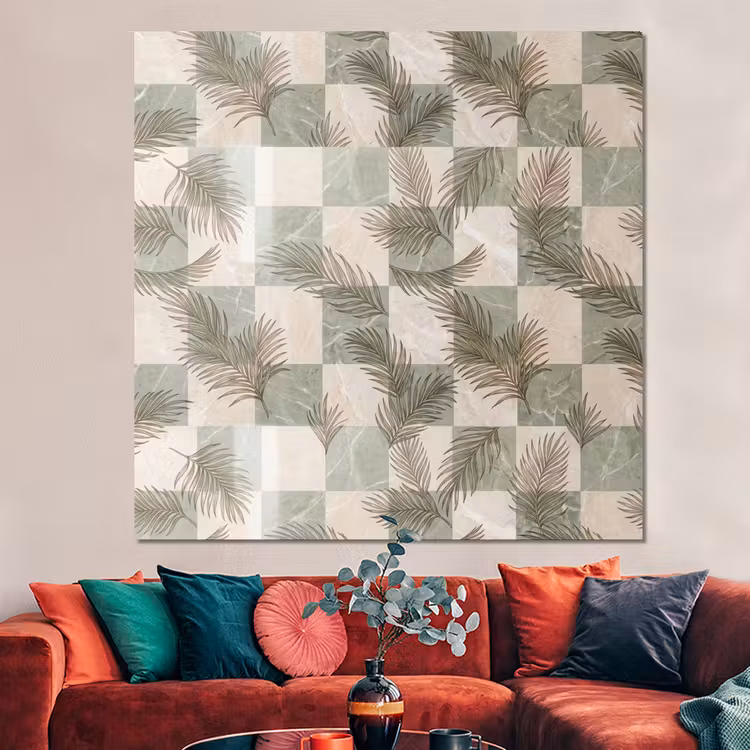 Forex - Planten - Bladeren - Marmer - Modern - Groen — 3