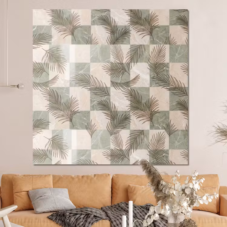Forex - Planten - Bladeren - Marmer - Modern - Groen — 4