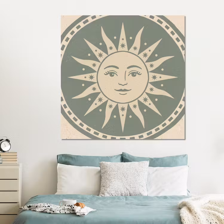 Forex - Zon - Sterren - Astrologie - Vintage - Groen — 2