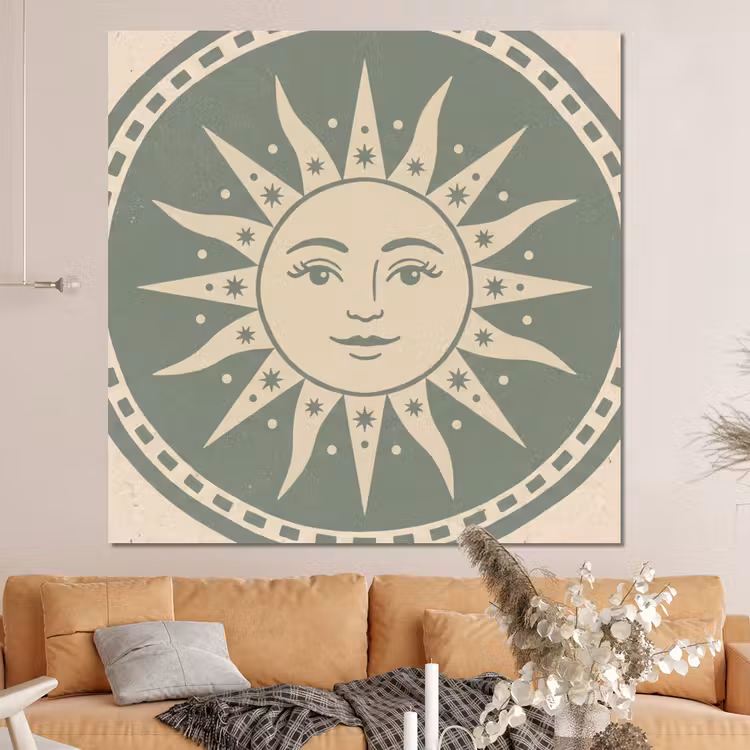 Forex - Zon - Sterren - Astrologie - Vintage - Groen — 4