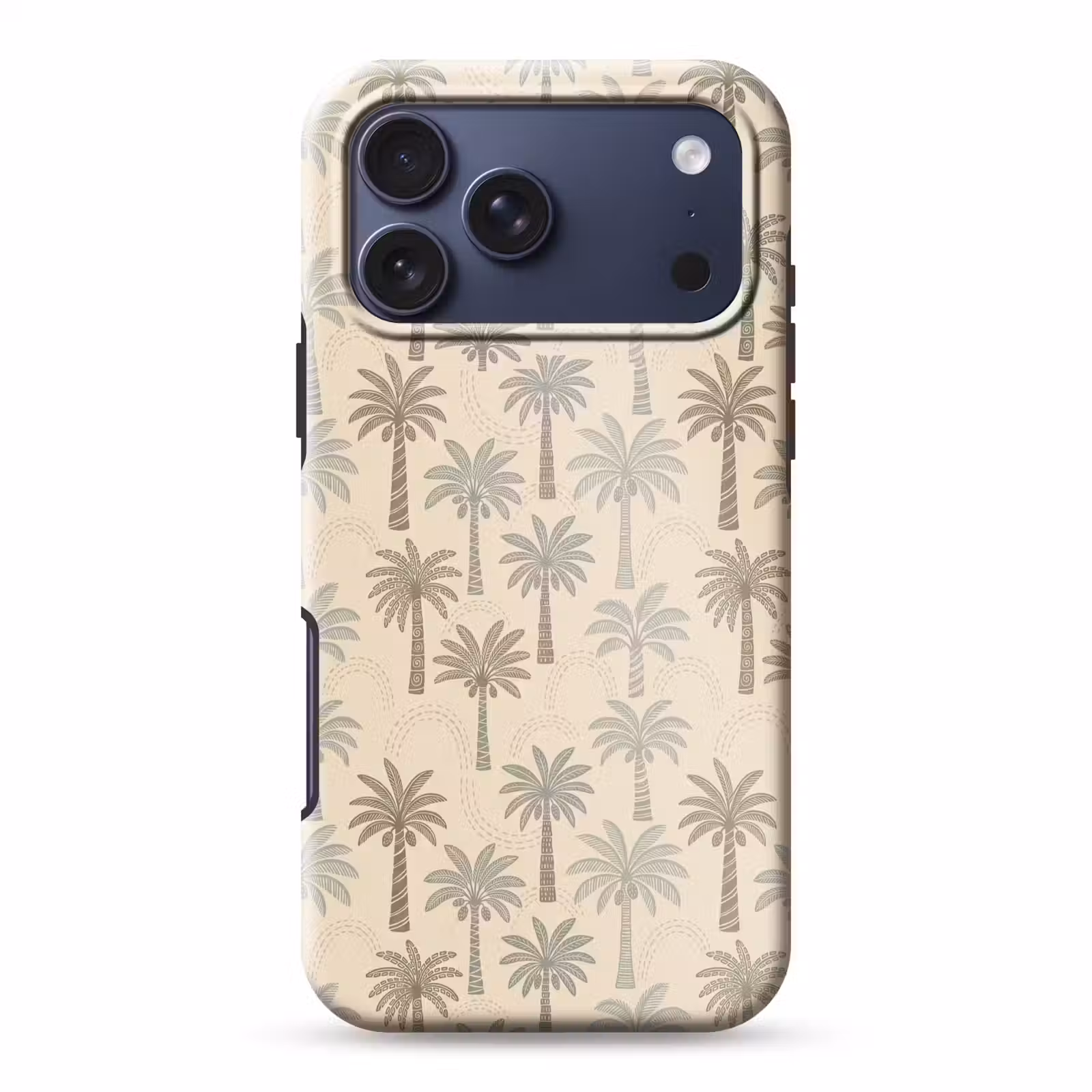Telefoonhoesje Toughcase - Palmbomen - Patroon - Tropisch - Beige — 1