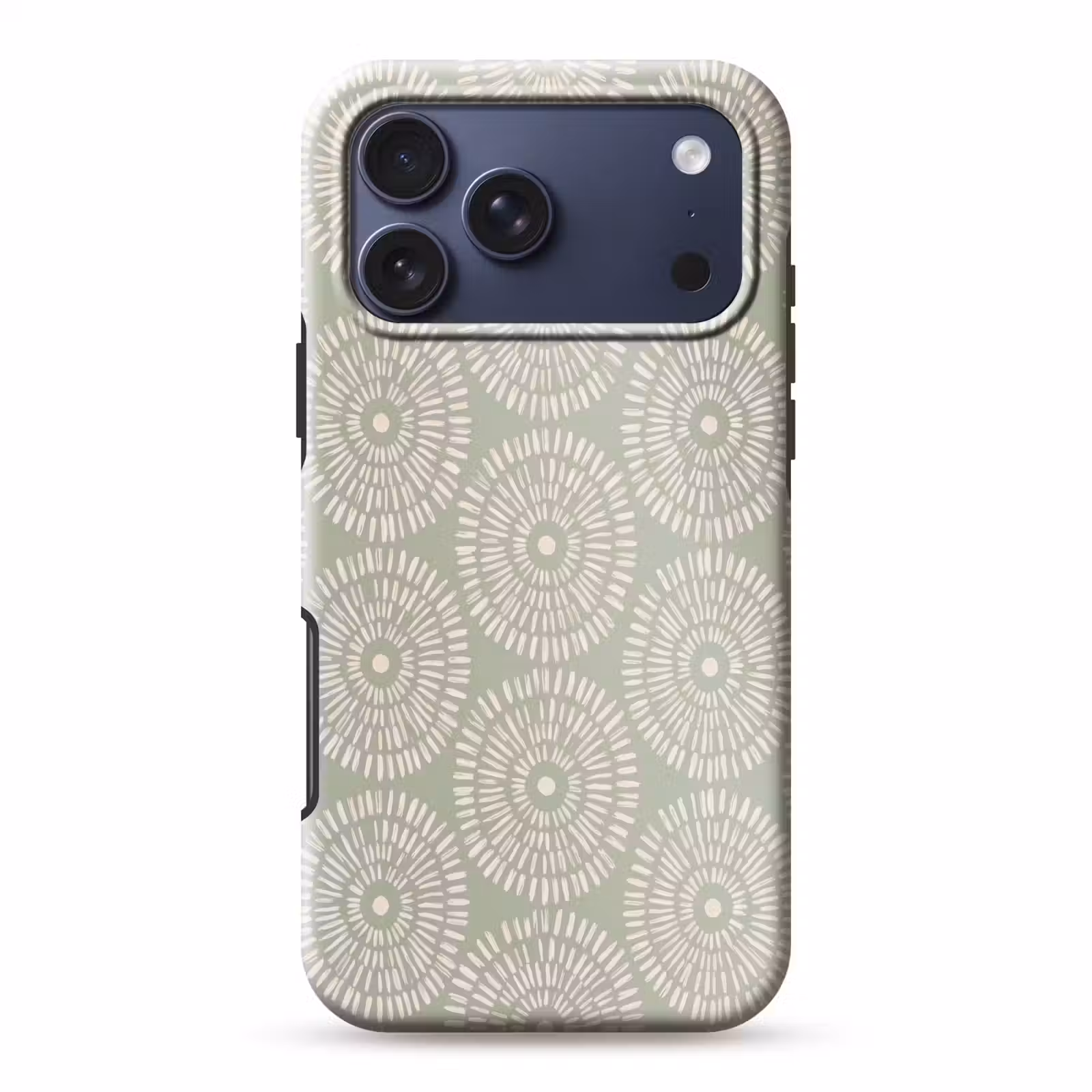 Telefoonhoesje Toughcase - Patroon - Cirkels - Abstract - Modern - Groen — 1