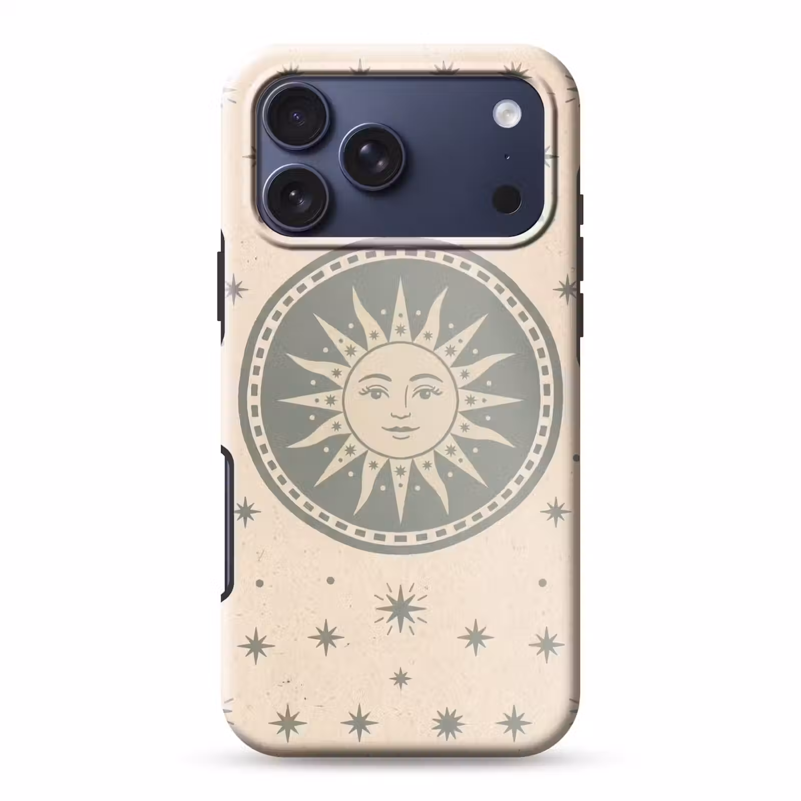 Telefoonhoesje Toughcase - Zon - Sterren - Astrologie - Vintage - Groen — 1