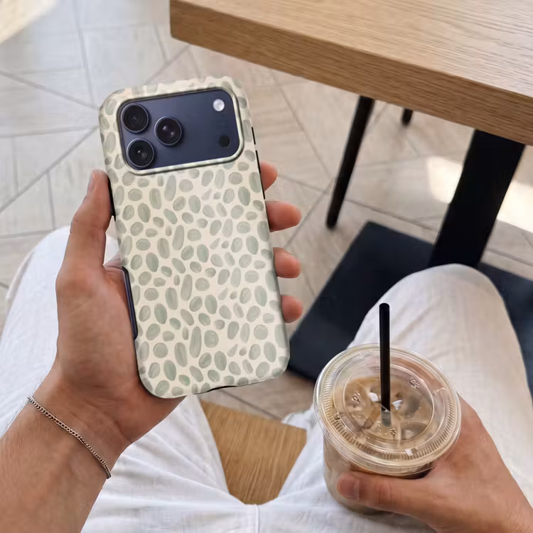 Telefoonhoesje Toughcase - Abstract - Patroon - Organisch - Groen - Modern — 4