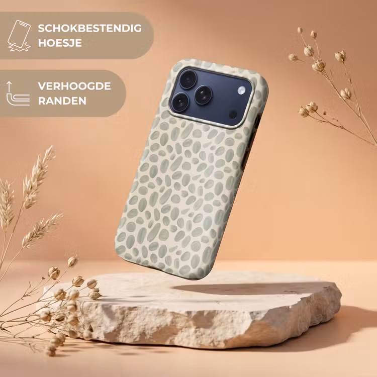 Telefoonhoesje Toughcase - Abstract - Patroon - Organisch - Groen - Modern — 5