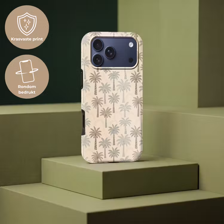 Telefoonhoesje Toughcase - Palmbomen - Patroon - Tropisch - Beige — 7