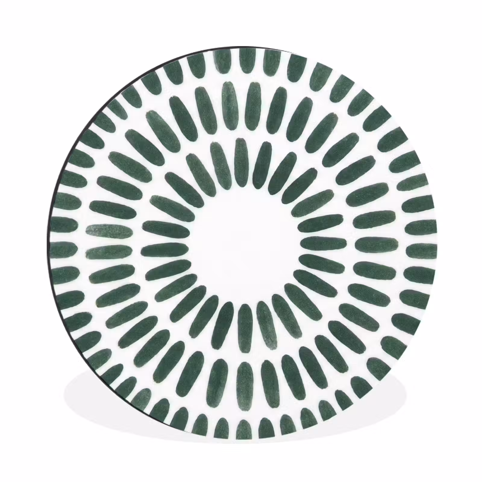 Wandcirkel - Aluminium - Abstract - Cirkel - Patroon - Modern - Groen — 1
