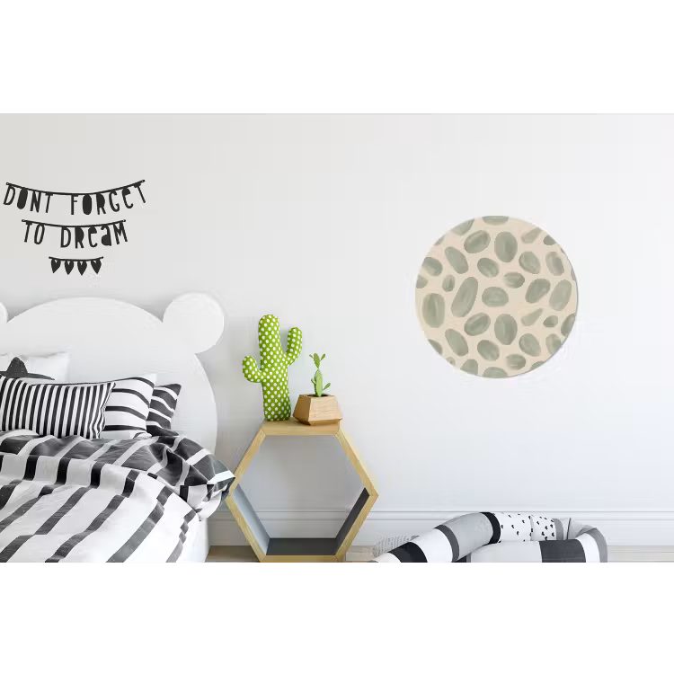 Wandcirkel - Aluminium - Abstract - Patroon - Organisch - Groen - Modern — 5