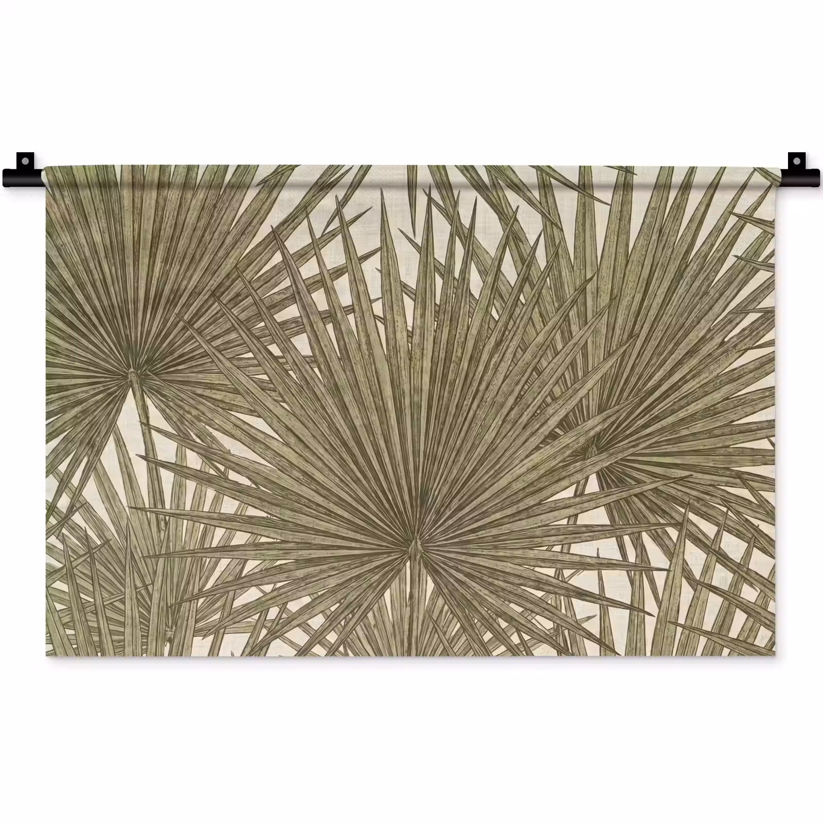Wandkleed - Blad - Tropisch - Patroon - Natuur - Groen — 1