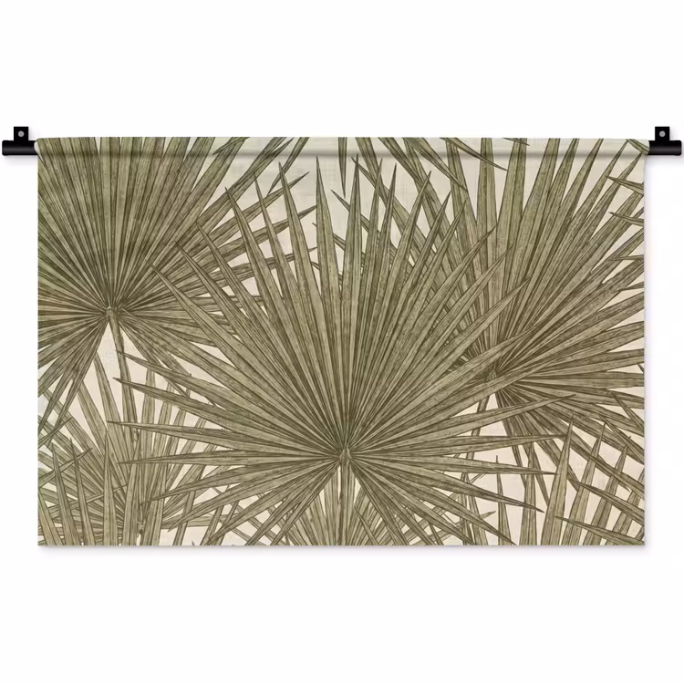 Wandkleed - Blad - Tropisch - Patroon - Natuur - Groen — 1