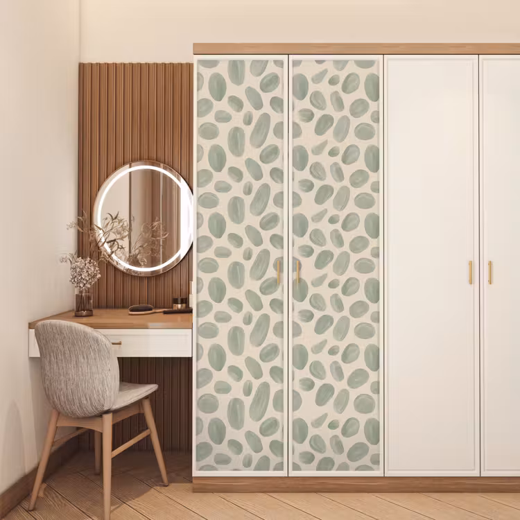Deursticker - Abstract - Patroon - Organisch - Groen - Modern — 5