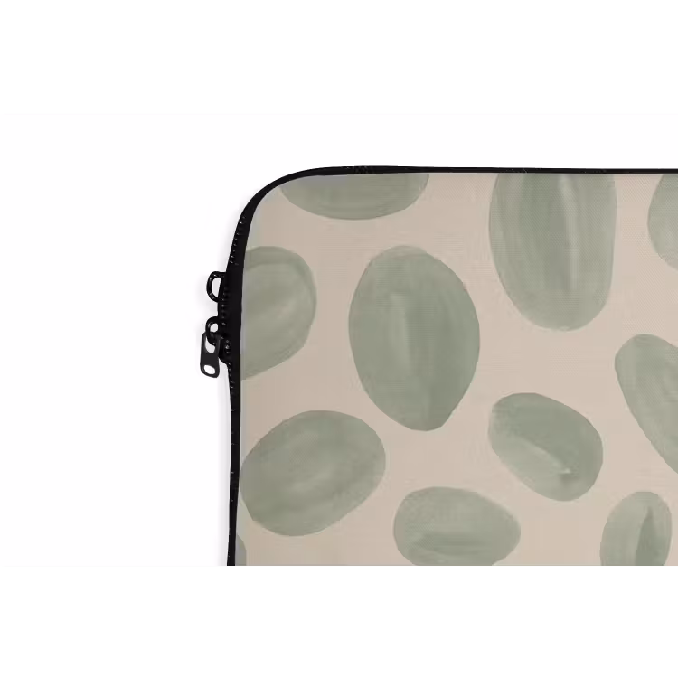 Laptophoes - Abstract - Patroon - Organisch - Groen - Modern — 5