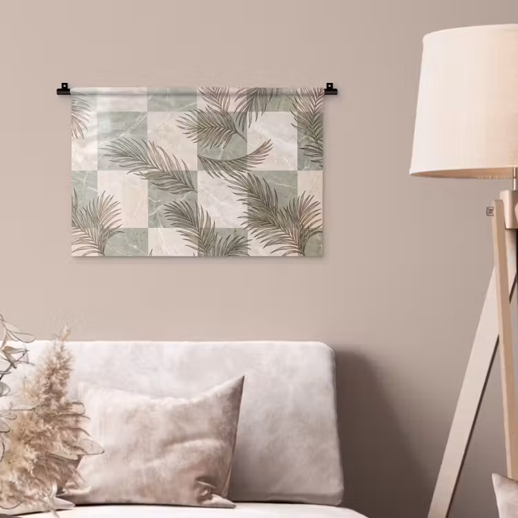Wandkleed - Planten - Bladeren - Marmer - Modern - Groen — 2