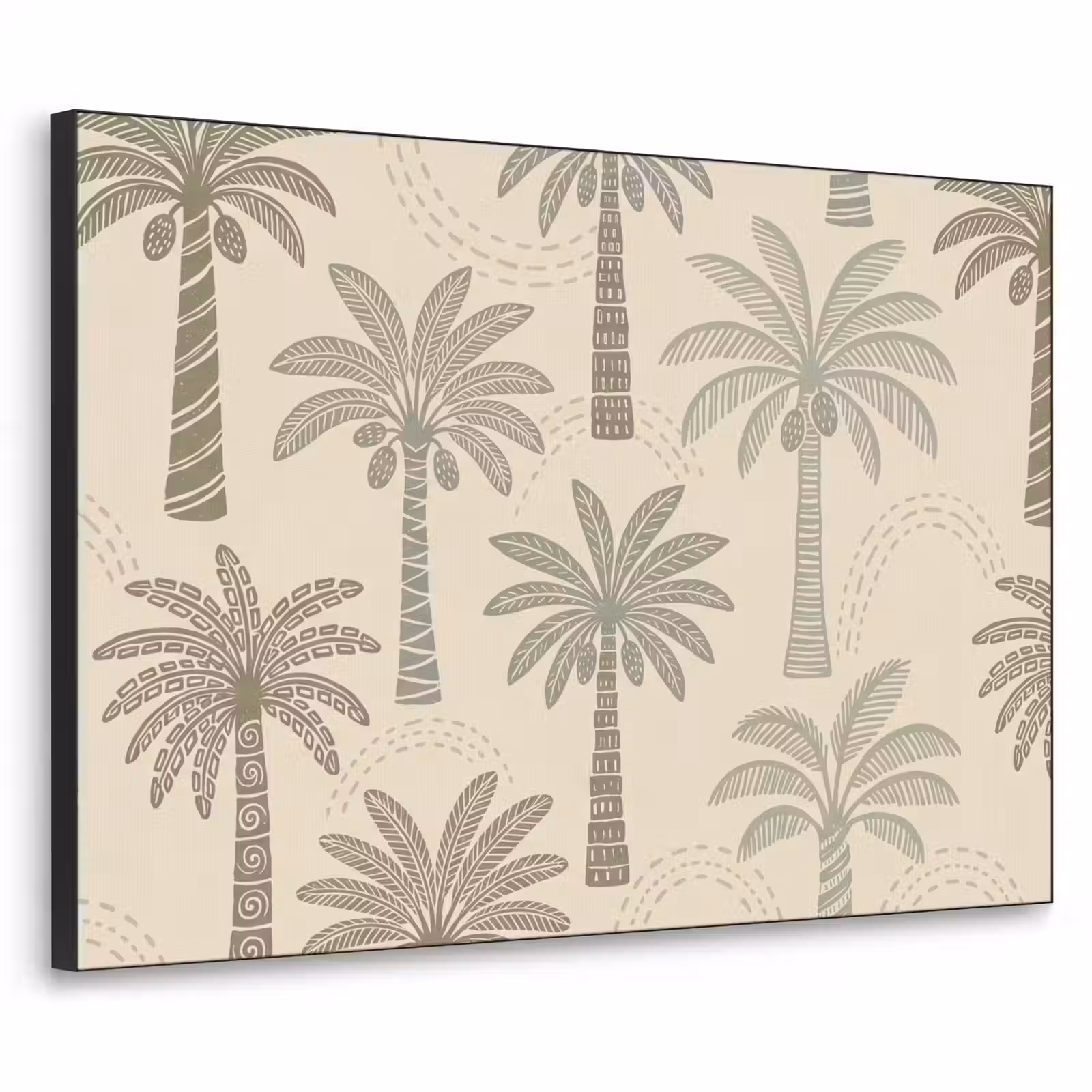 Art Frame - Palmbomen - Patroon - Tropisch - Beige — 1