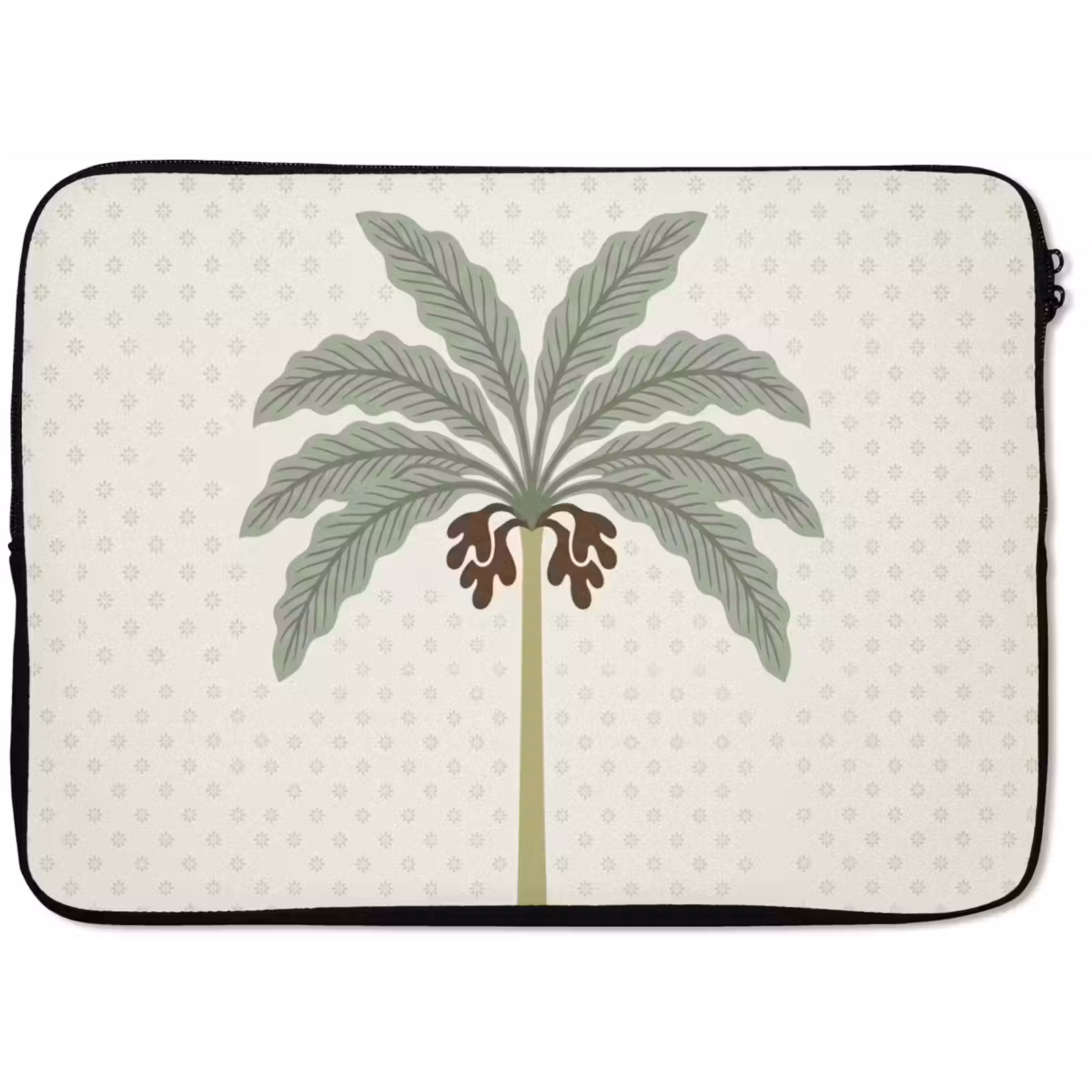 Laptophoes - Boom - Bladeren - Groen - Decoratief - Beige — 1