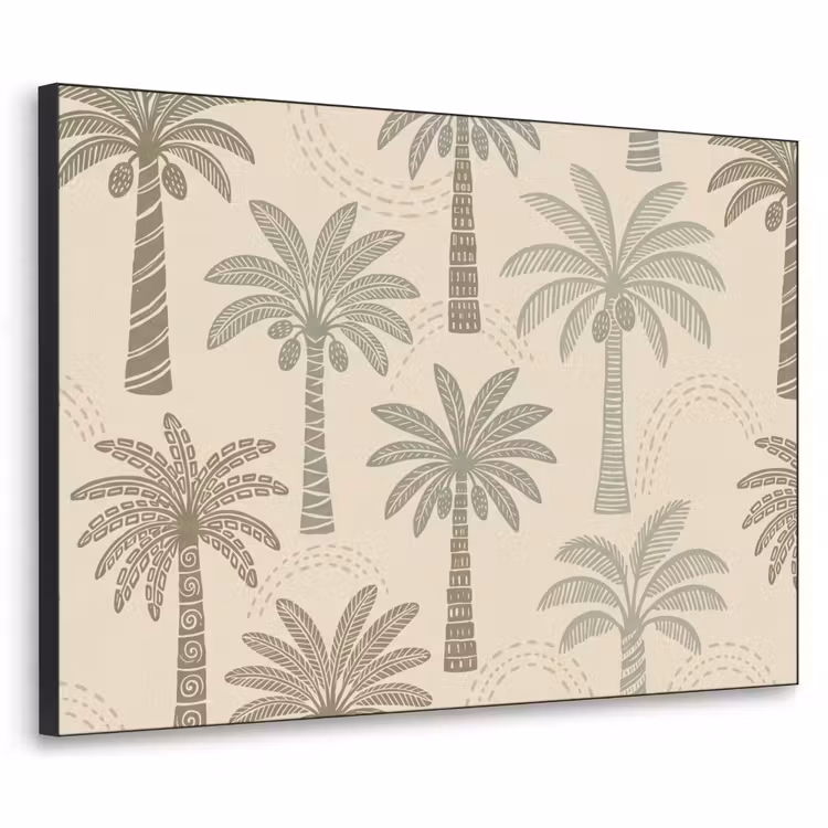 Art Frame - Palmbomen - Patroon - Tropisch - Beige — 1