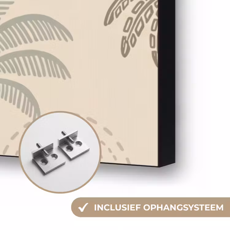 Art Frame - Palmbomen - Patroon - Tropisch - Beige — 6