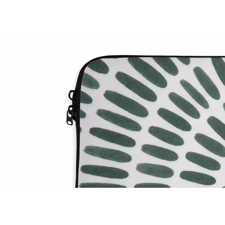 Laptophoes - Abstract - Cirkel - Patroon - Modern - Groen — 5