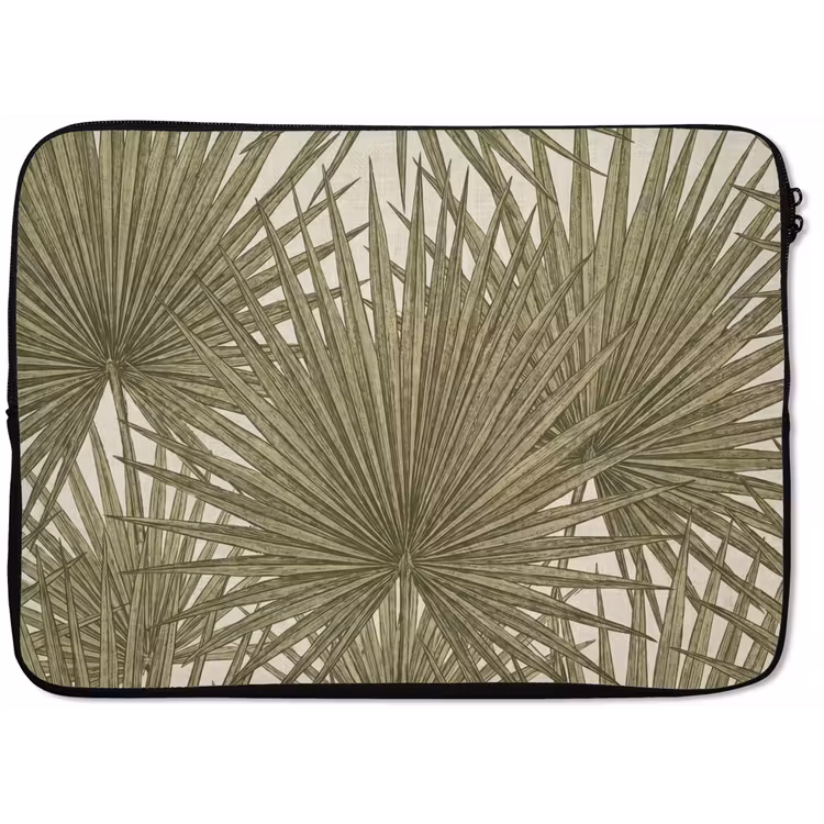 Laptophoes - Blad - Tropisch - Patroon - Natuur - Groen — 1