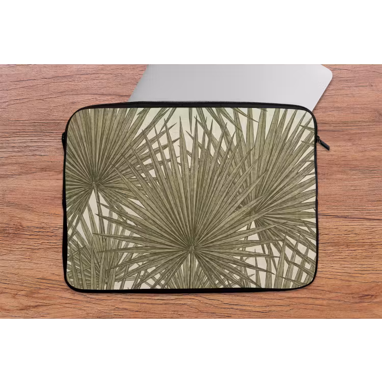 Laptophoes - Blad - Tropisch - Patroon - Natuur - Groen — 2