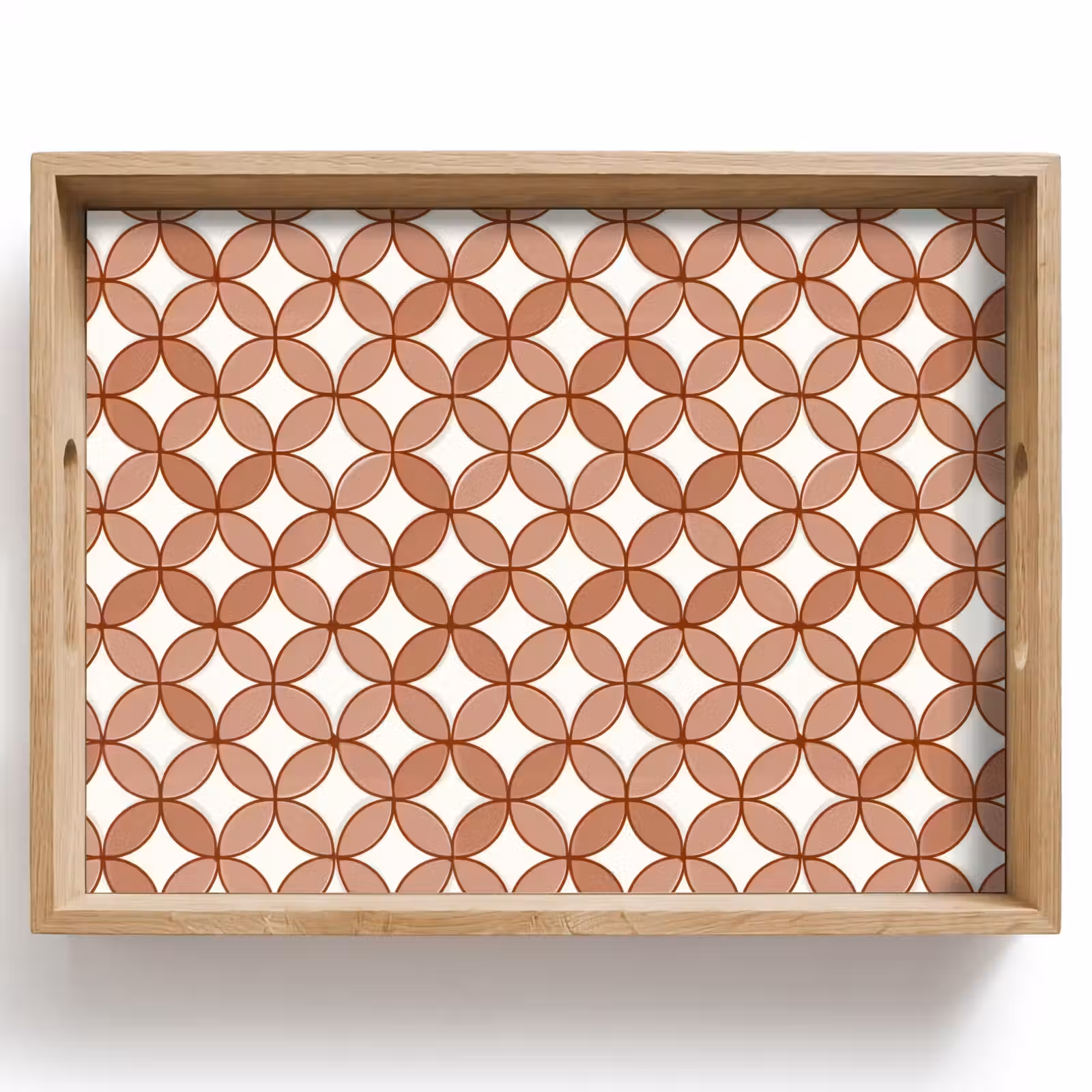Dienblad - Geometrisch - Cirkels - Modern - Terracotta — 1