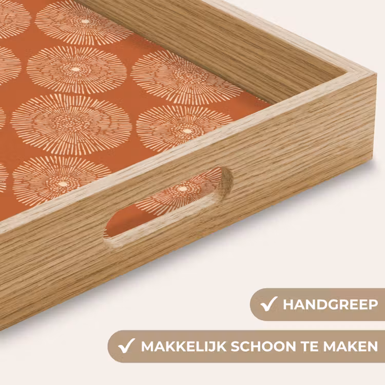 Dienblad - Cirkels - Grafisch - Patroon - Terracotta — 5