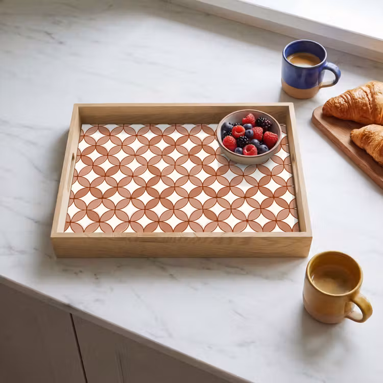 Dienblad - Geometrisch - Cirkels - Modern - Terracotta — 4