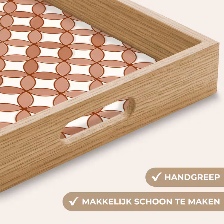 Dienblad - Geometrisch - Cirkels - Modern - Terracotta — 5