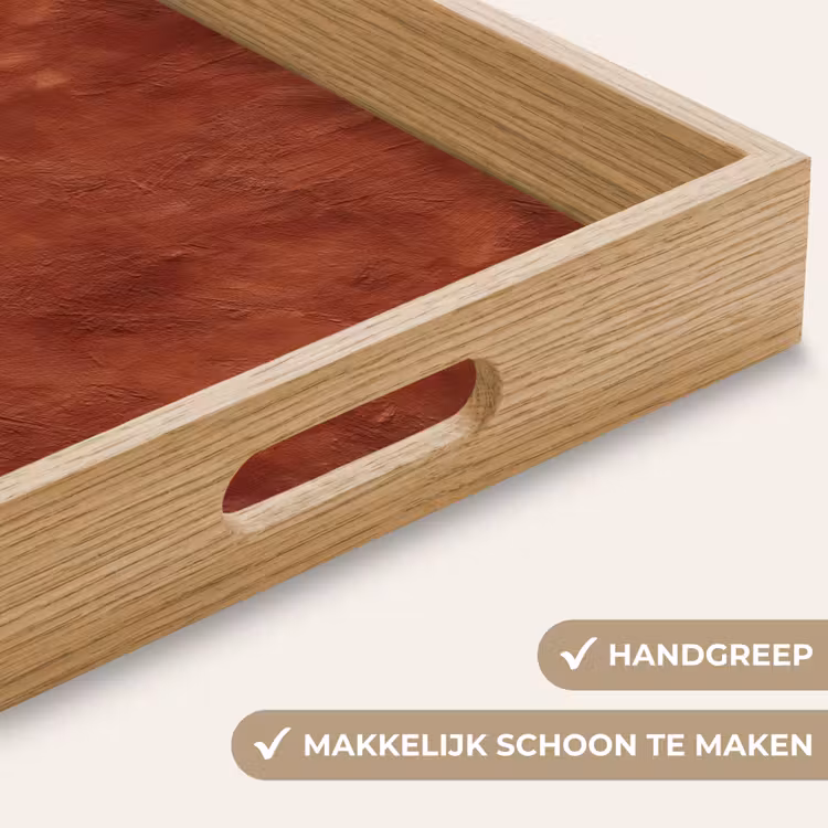 Dienblad - Stucwerk - Textuur - Terracotta — 5