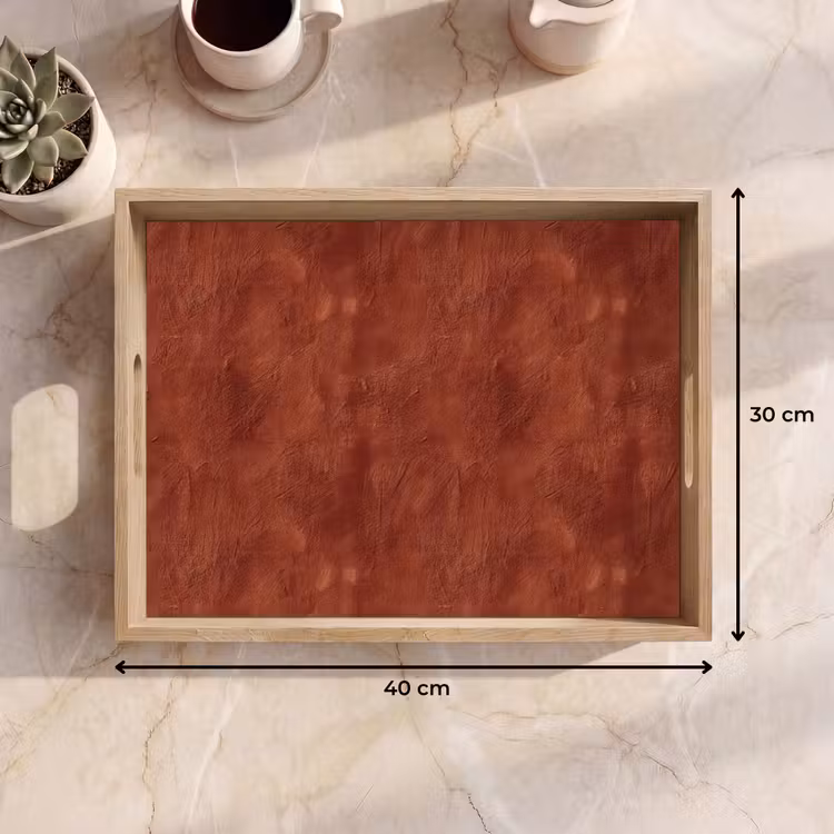 Dienblad - Stucwerk - Textuur - Terracotta — 9