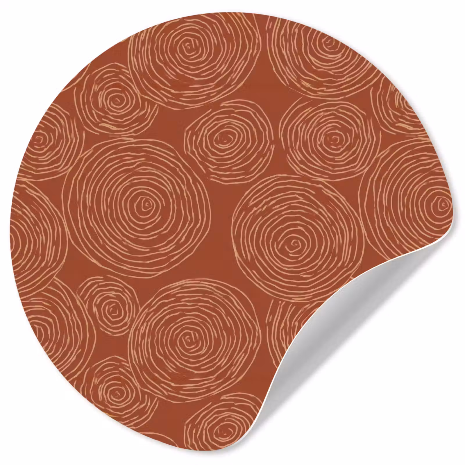 Behangcirkel - Cirkels - Abstract - Artistiek - Terracotta — 1
