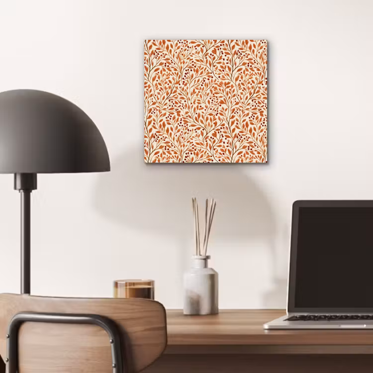 Aluminium schilderij - Bladeren - Botanisch - Terracotta — 6