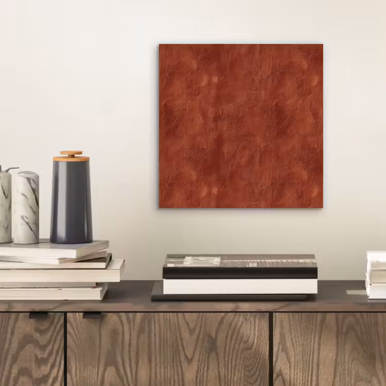 Aluminium schilderij - Stucwerk - Textuur - Terracotta — 2