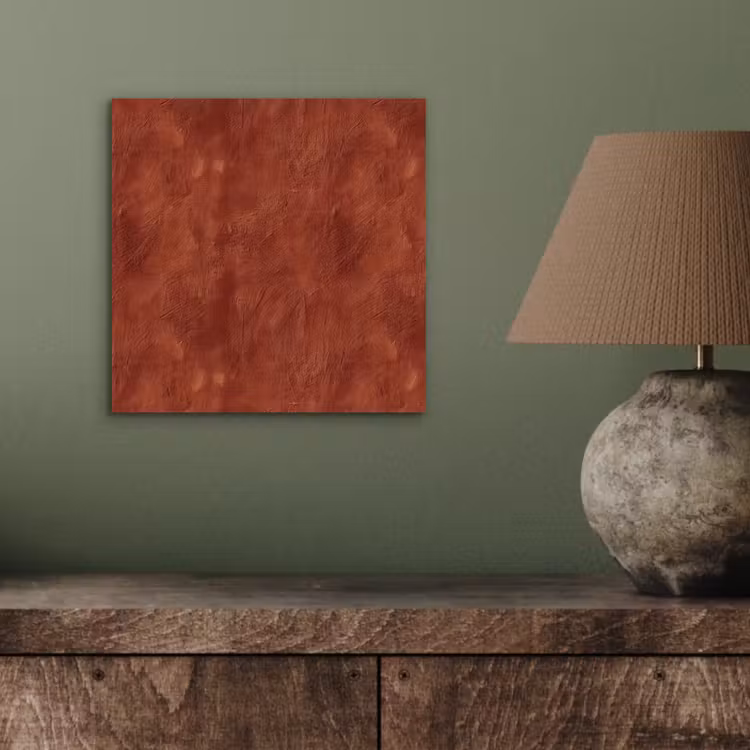 Aluminium schilderij - Stucwerk - Textuur - Terracotta — 3