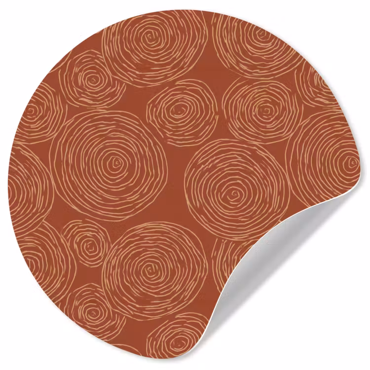 Behangcirkel - Cirkels - Abstract - Artistiek - Terracotta — 1