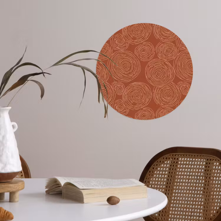 Behangcirkel - Cirkels - Abstract - Artistiek - Terracotta — 4