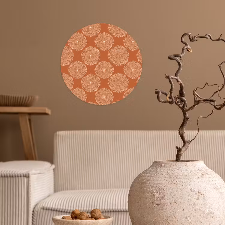 Behangcirkel - Cirkels - Grafisch - Patroon - Terracotta — 2